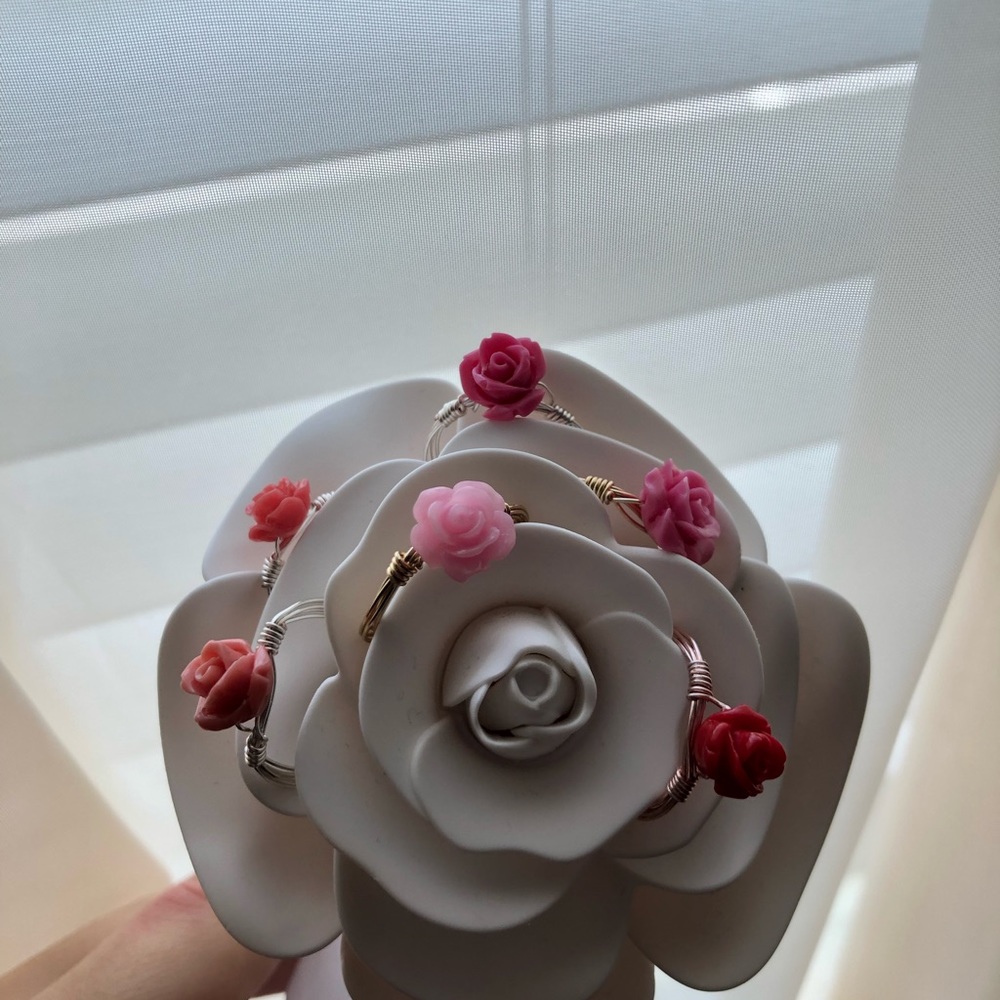 HANDMADE ROSE RINGS - Picture 3 of 9